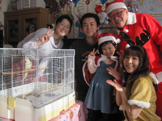 JAGAサンタ!オカメインコのかじやまさん・・・