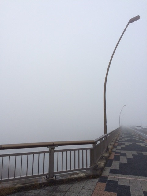 霧の十勝川~まっしろ。。。。