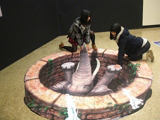 ☆1月8日☆視覚トリック3Dアート展☆