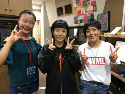 熱中小学校 山本愛優美さん 松崎汐里さん 上出萌さん