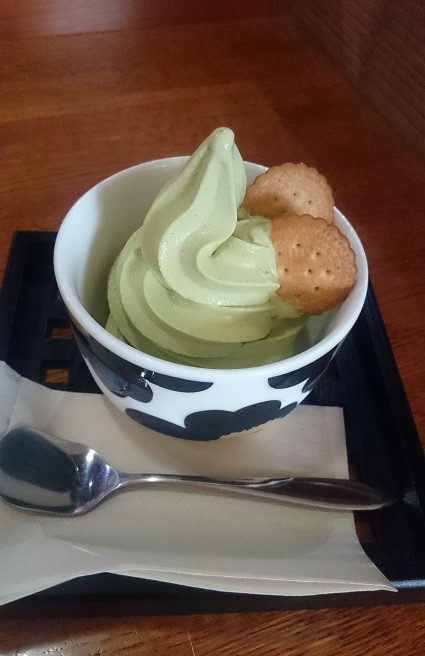 ☆6月13日☆茶淹香の抹茶入り玄米茶ソフト☆